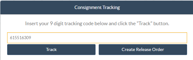 9-digit tracking code