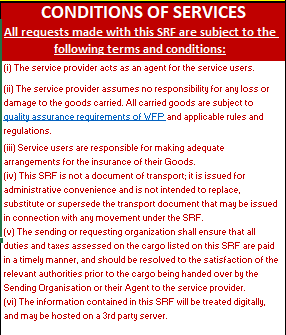 Condition of service maual SRF