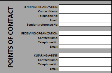 Points of contact manual SRF 