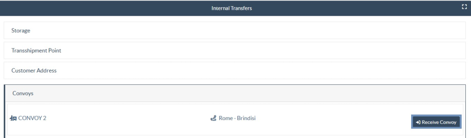 Receive all convoy screen