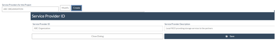 Create Service Provider for project