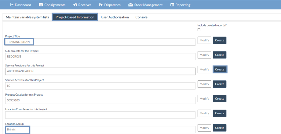 Service provider project management 
