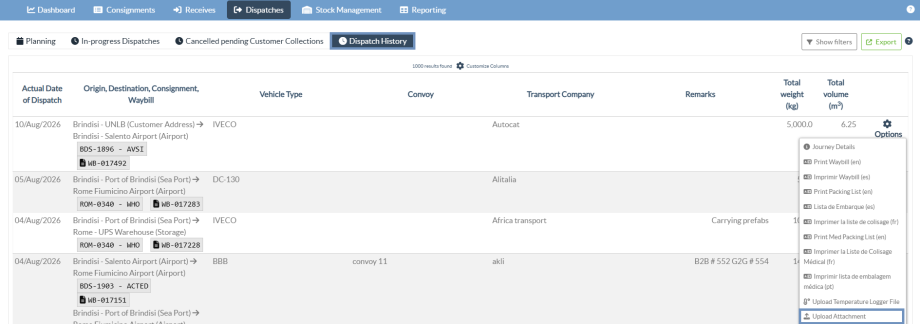 Upload Attachment option