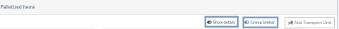 Pallets detail and group option