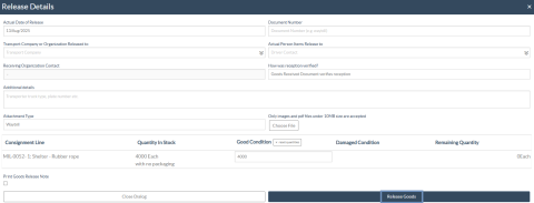 Release box drag and drop