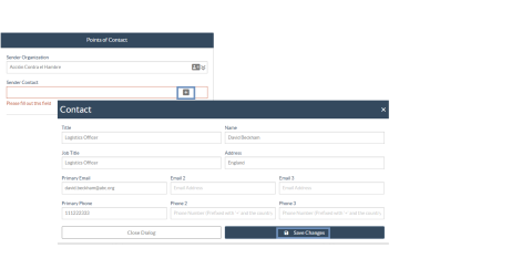 New contact manually