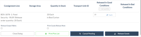 Cancel pending