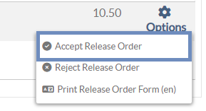 release options updated