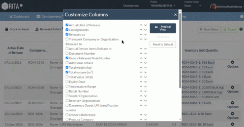 Customized column for attachment